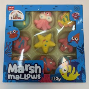 مارشمالو طرح حیوانات دریایی